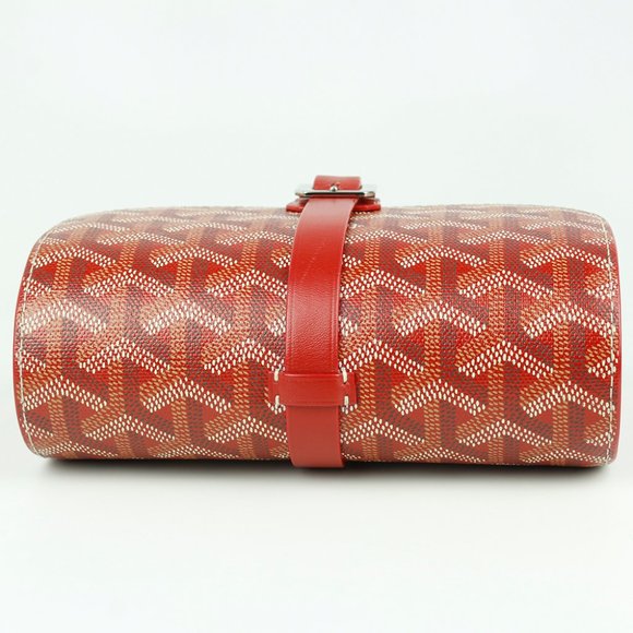 Goyard Goyardine Red Watch Case - Picture 4 of 16